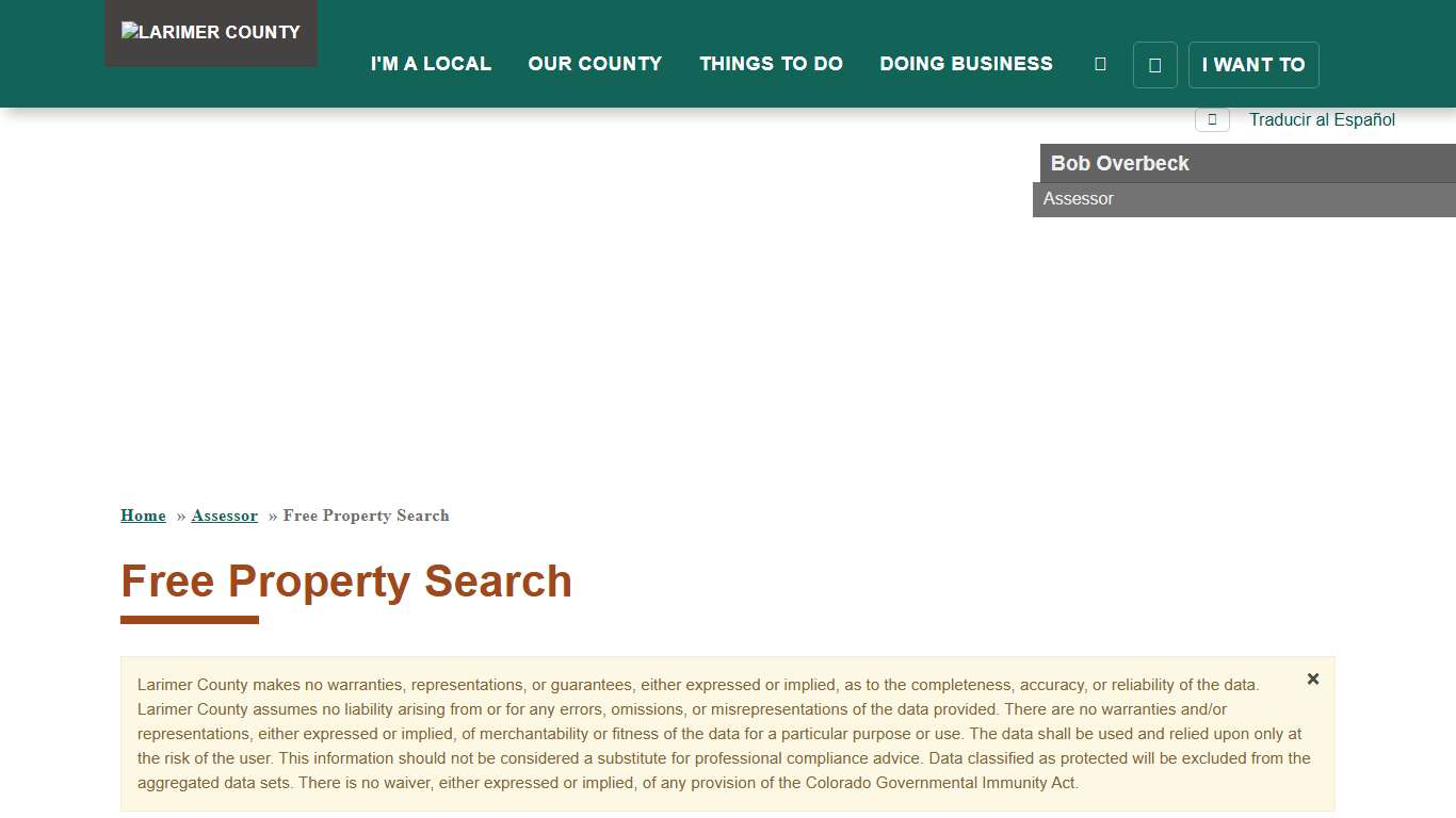 Free Property Search Larimer County