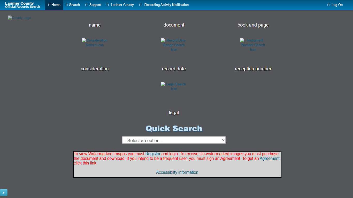 Landmark Web Official Records Search