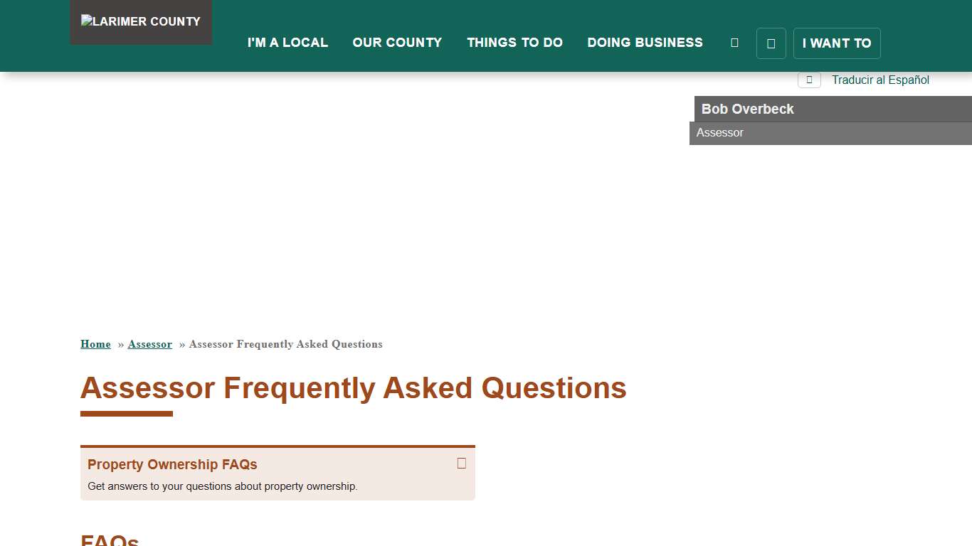 Assessor Frequently Asked Questions Larimer County